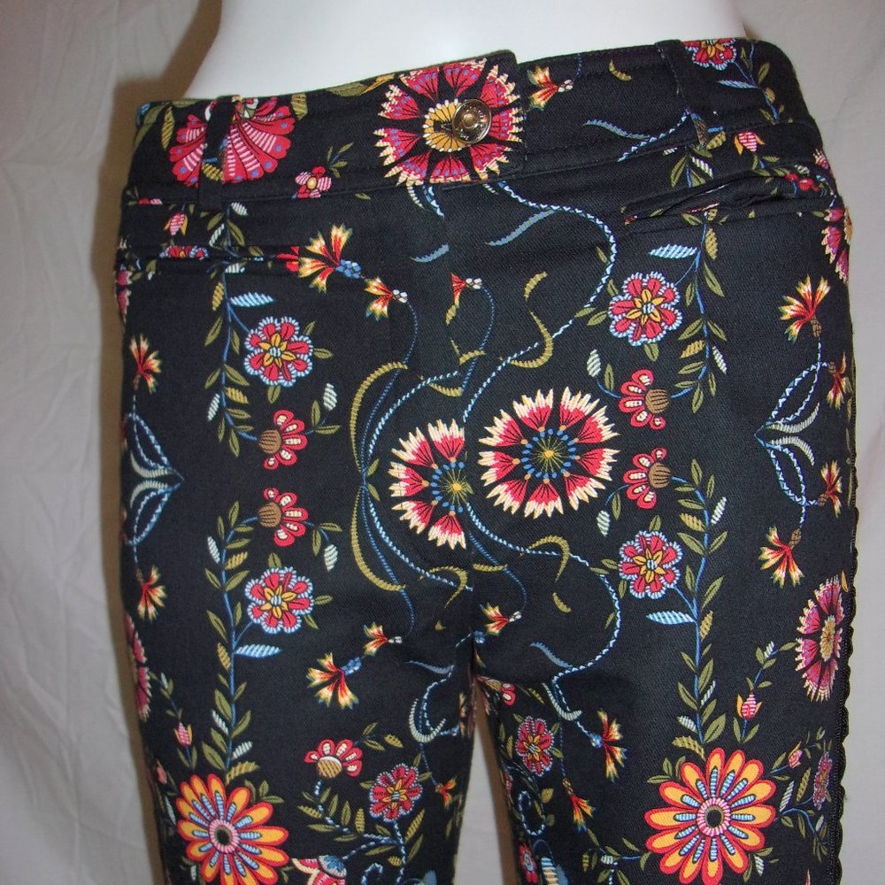 Christian DIOR Boutique Vintage Floral Jeans Pants